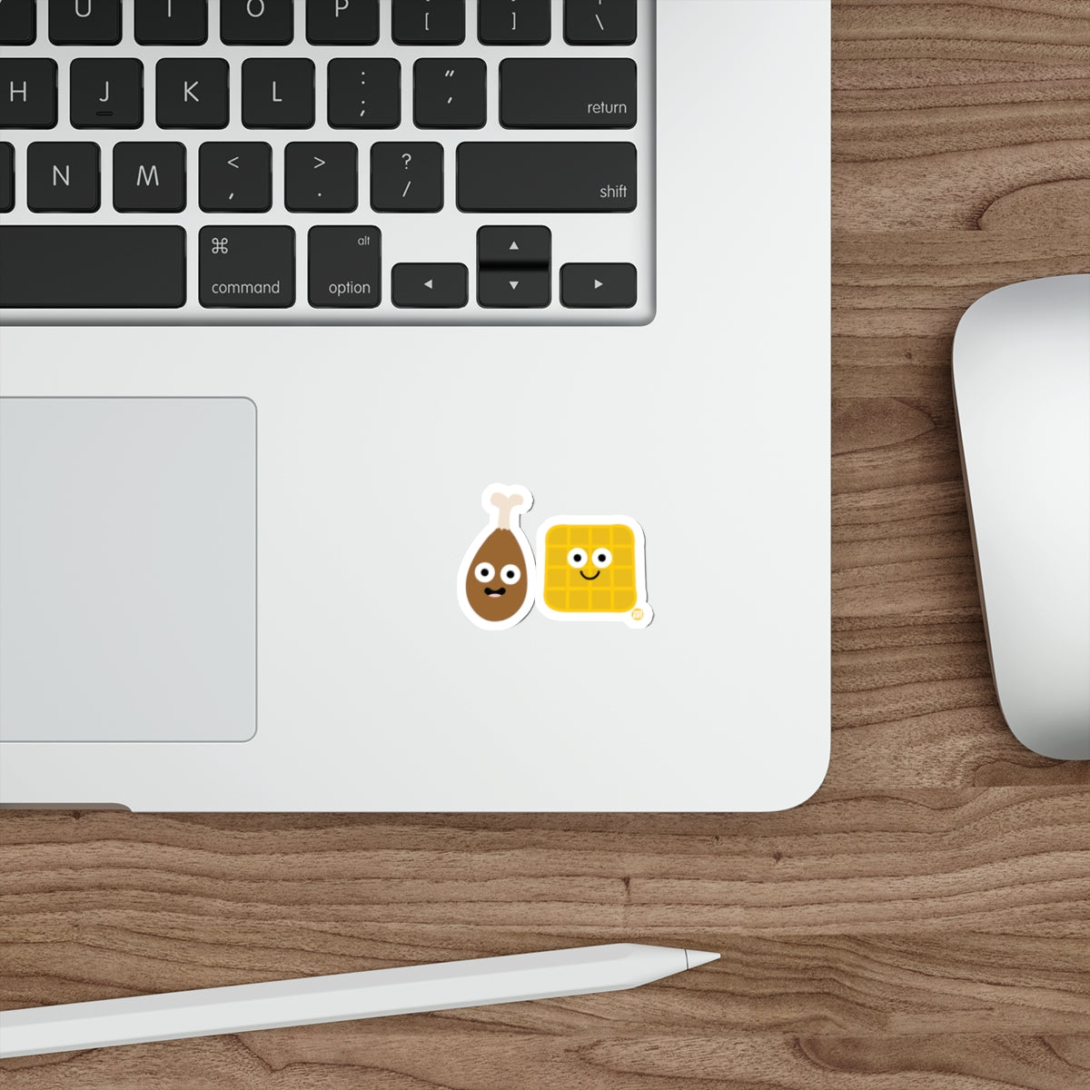 Cute Breakfast Food Character sticker for Laptops
