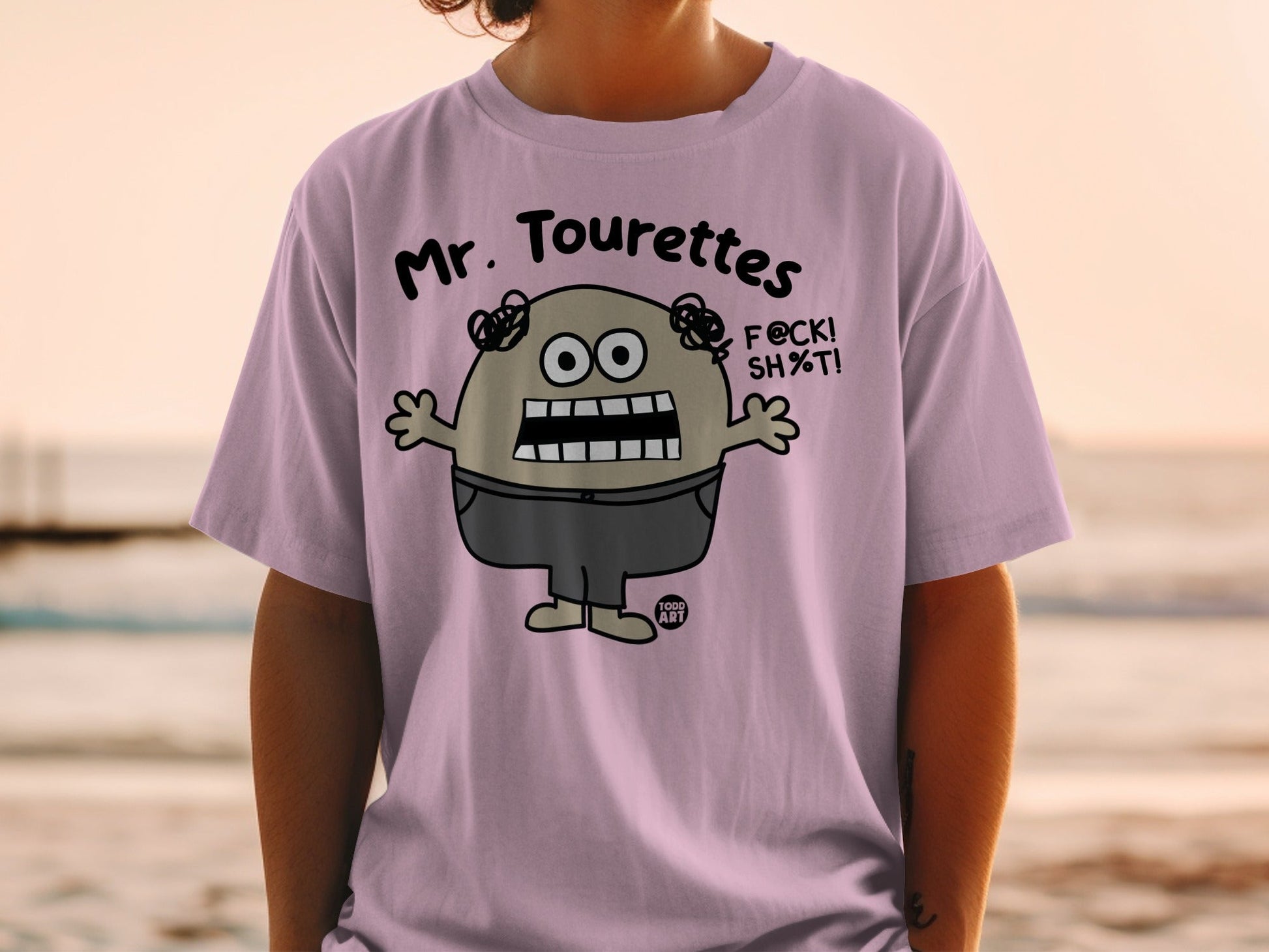 Mr. Tourettes Cartoon Character Unisex T-Shirt