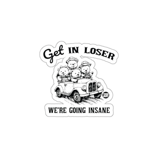 Adorable Bear Group with Funny Quote Sticker