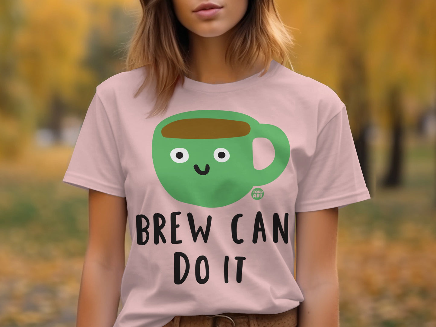 Brew Can Do It Cute Coffee Mug Graphic T-Shirt