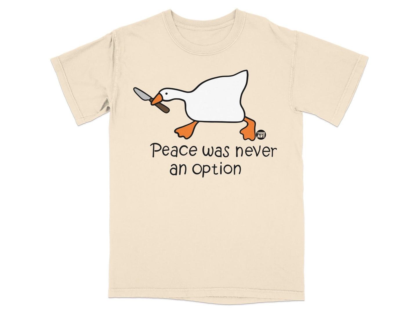 Peace Was Never an Option Goose Graphic T-shirt