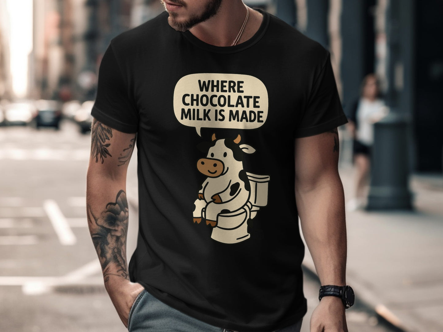 Funny Where Chocolate Milk Is Made Graphic T-shirt