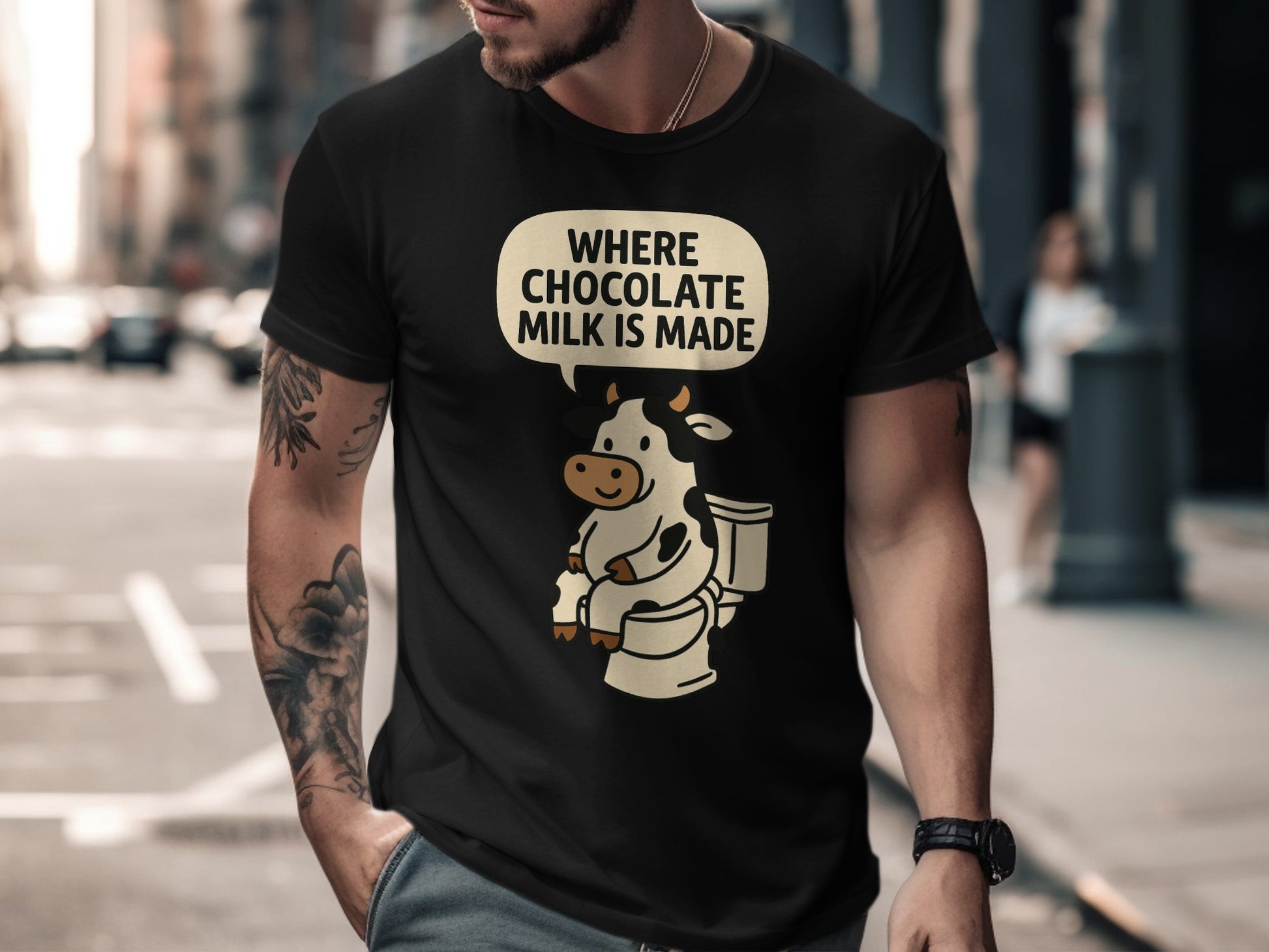 Funny Where Chocolate Milk Is Made Graphic T-shirt