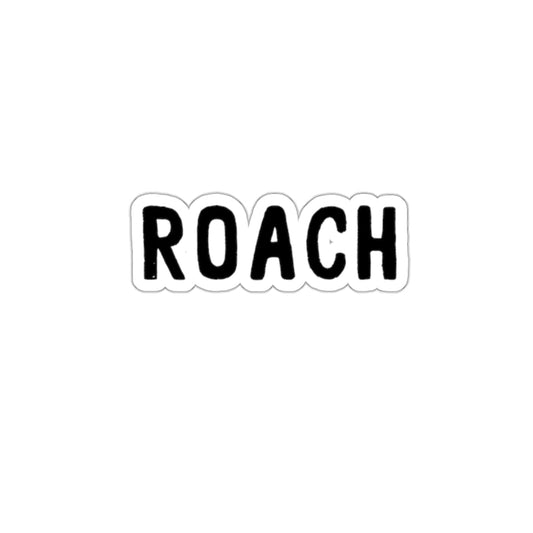 ROACH Text Design Sticker Adding Quirky Personality