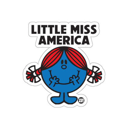 Adorable Little Miss America D√©cor Accessory Sticker