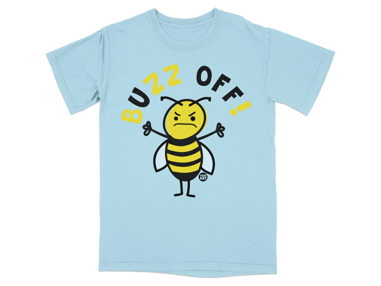 Buzz Off Angry Bee Graphic T-Shirt for All Ages