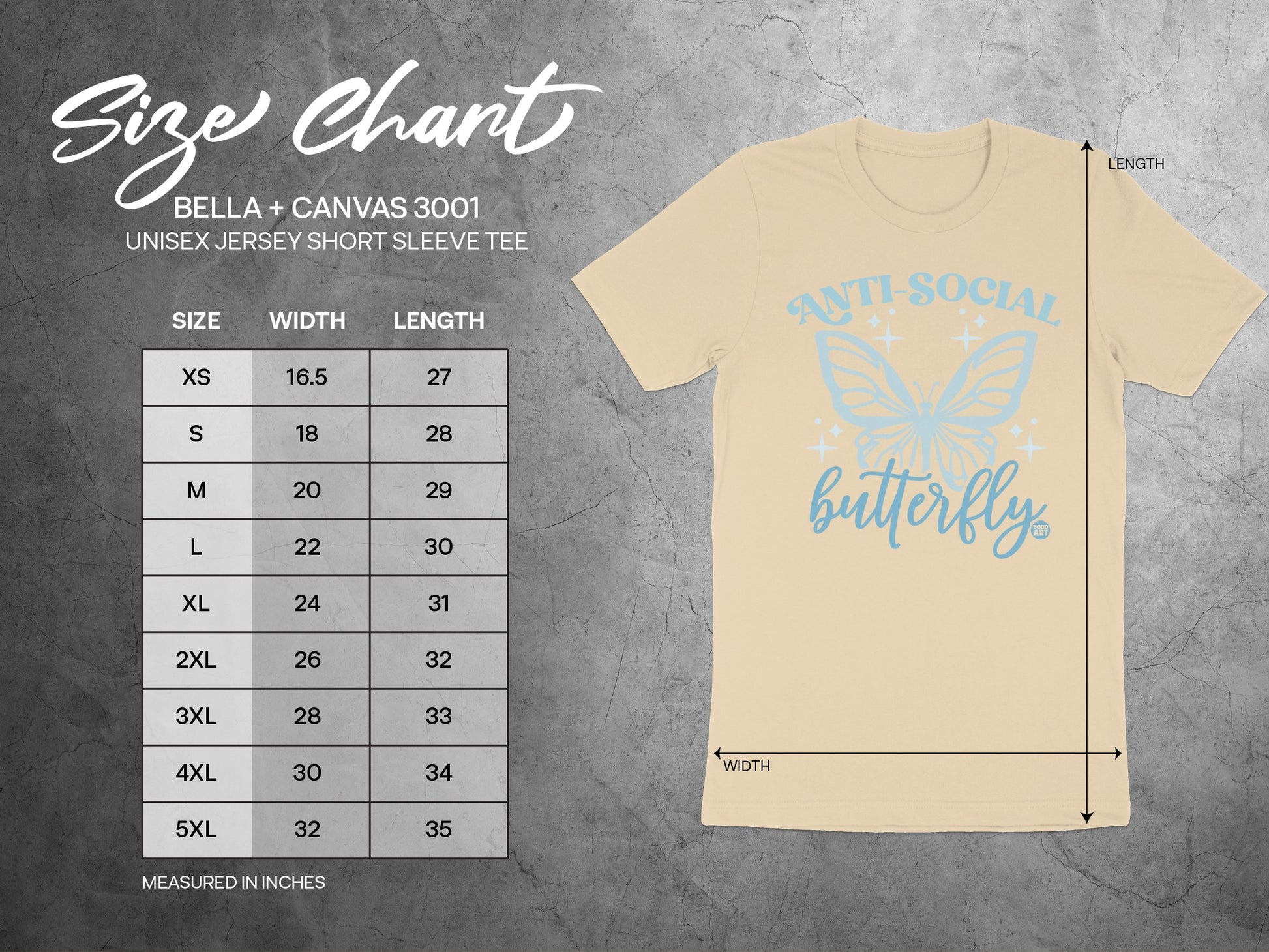 Anti-Social Butterfly Short Sleeve Tee product