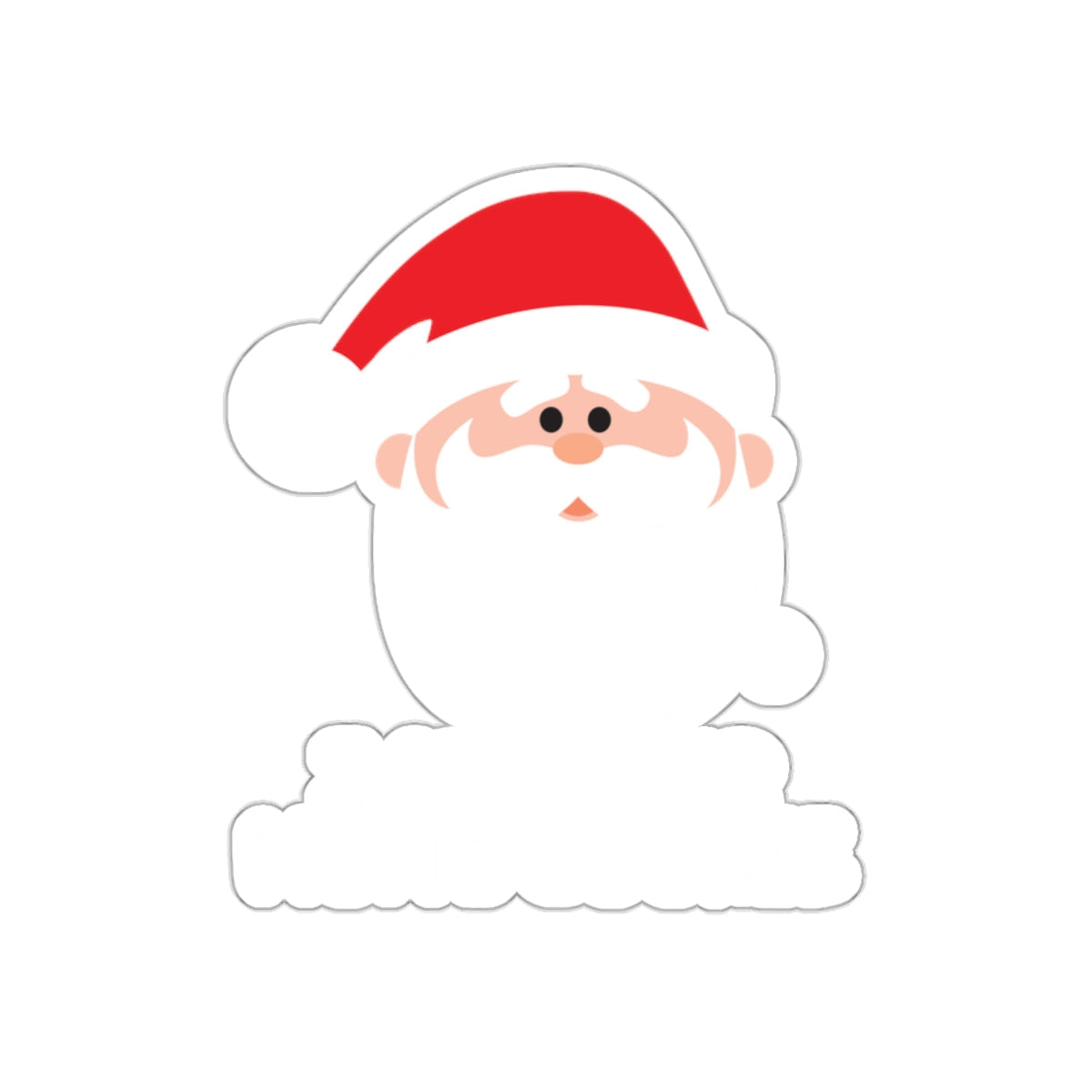 Cute Santa Claus Clipart Save Your Moms Cookies Sticker