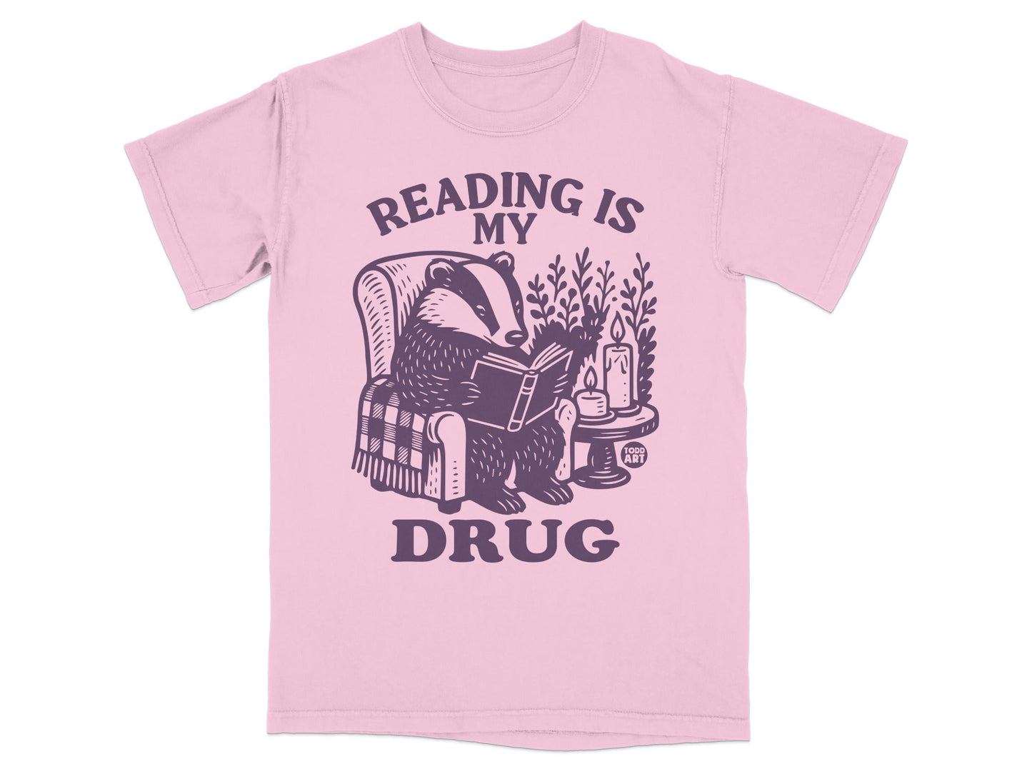 Reading Is My Drug Badger T-shirt