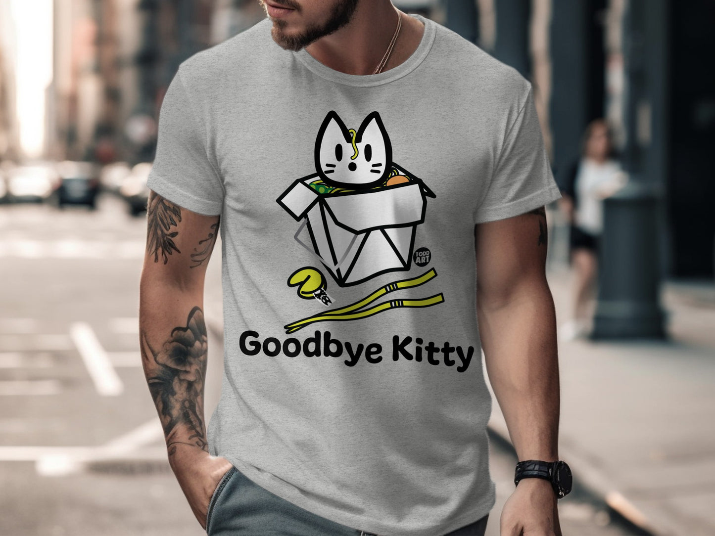 Goodbye Kitty Design T-Shirt Available for All Sizes