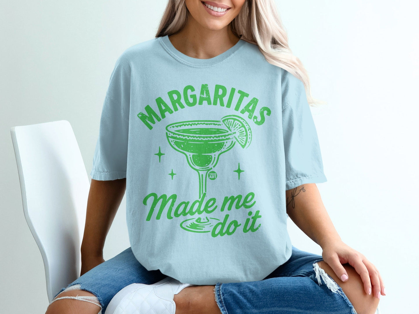 Margaritas Made Me Do It Graphic Tee Shirt