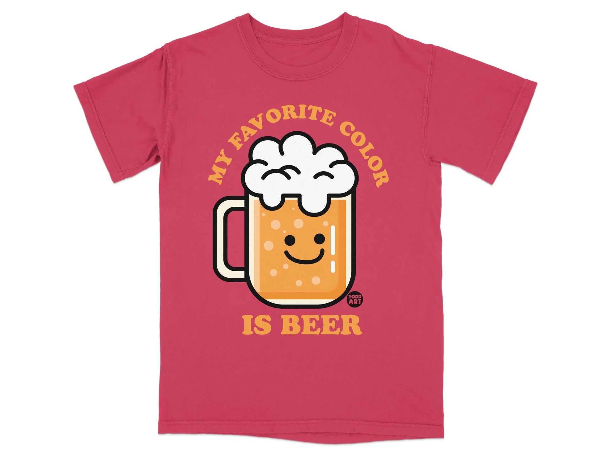 My Favorite Color Is Beer Funny Graphic T-Shirt