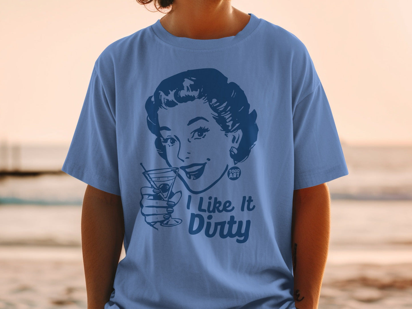 I Like It Dirty Retro Style Graphic T-Shirt
