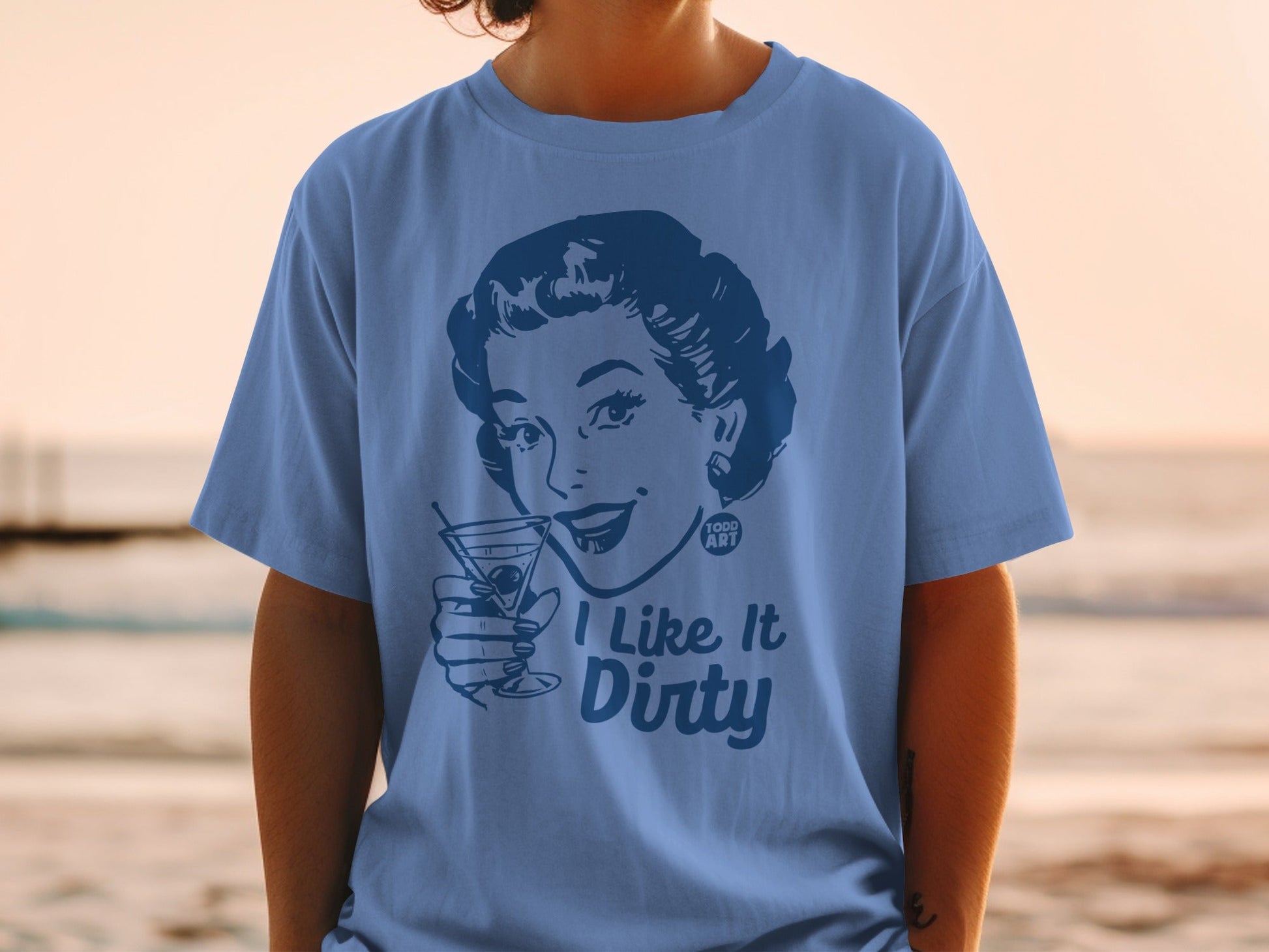 I Like It Dirty Retro Style Graphic T-Shirt
