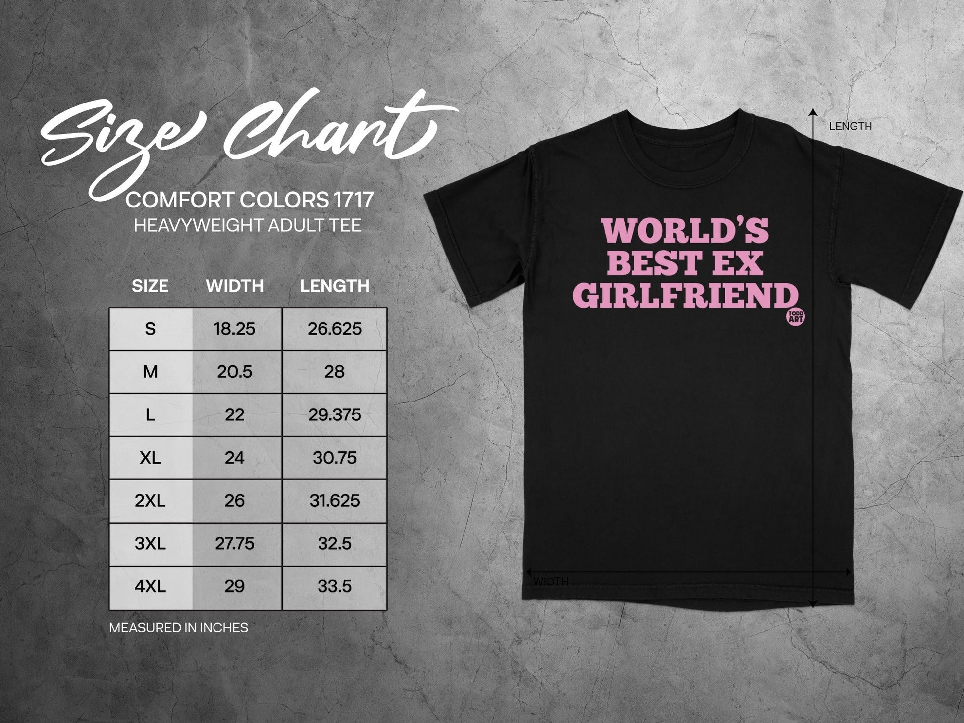 World's Best Ex Girlfriend Heavyweight Adult Tee