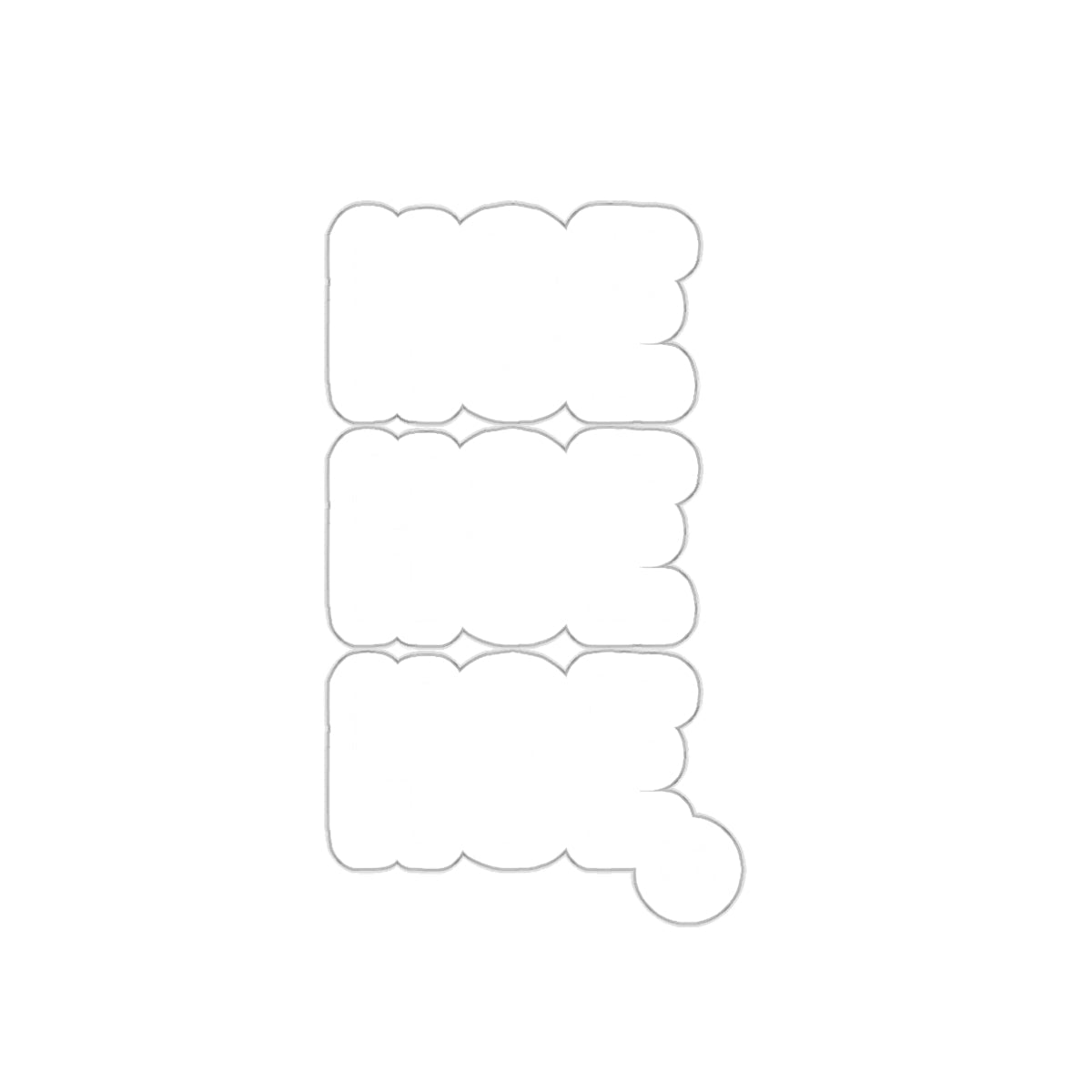 HOE HOE HOE Bold Christmas Sticker for Festive Decor