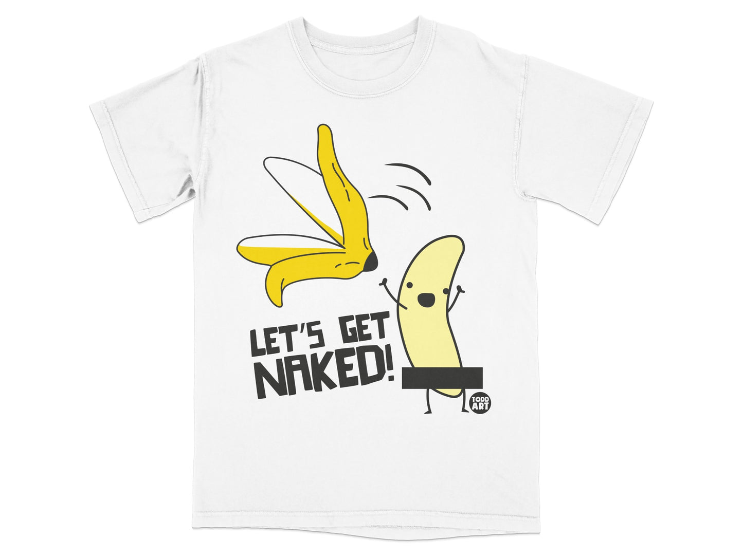 Funny Cartoon Banana Peeling Lets Get Naked Art product type