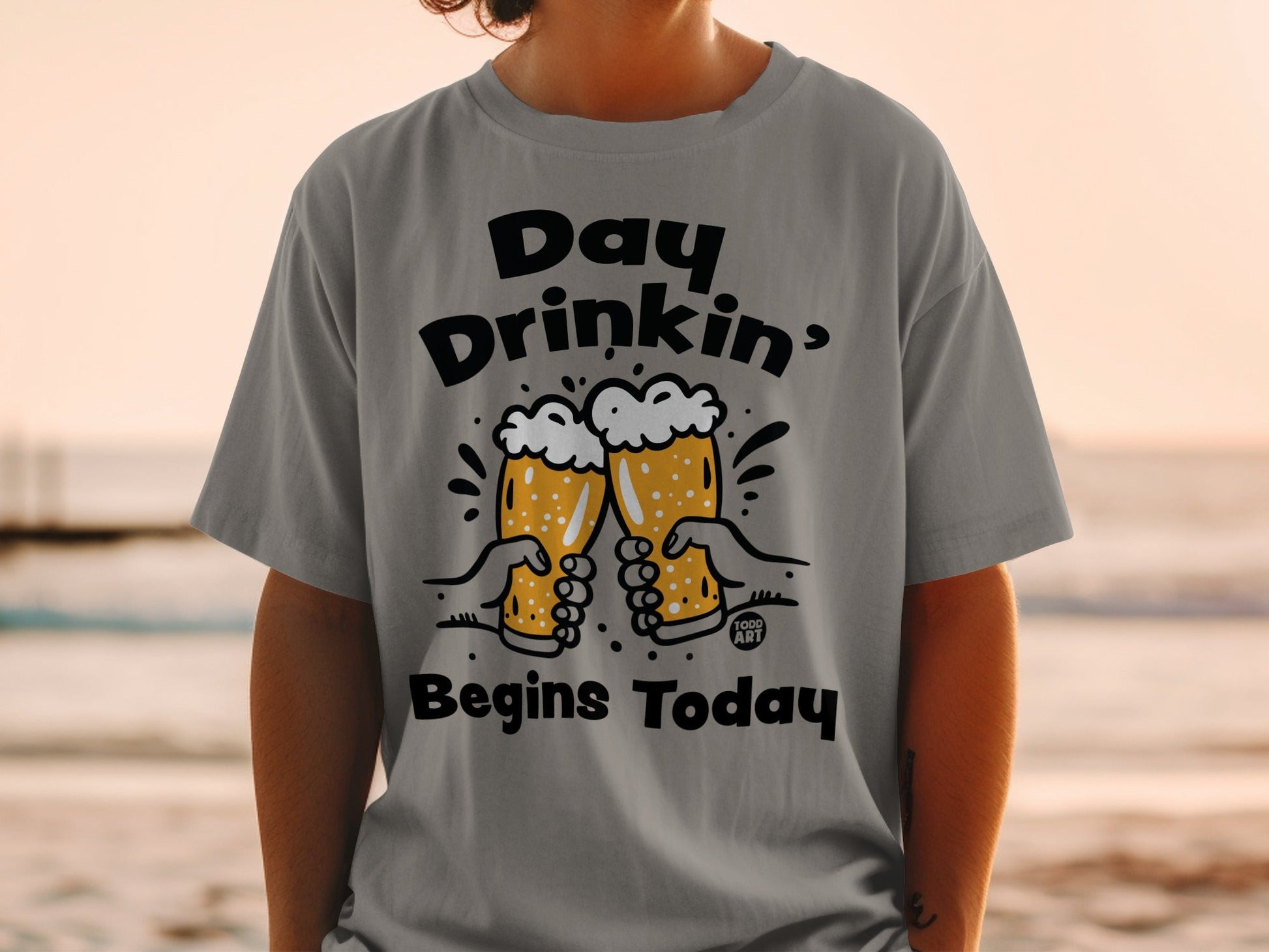 Day Drinkin' Begins Today Graphic T-Shirt