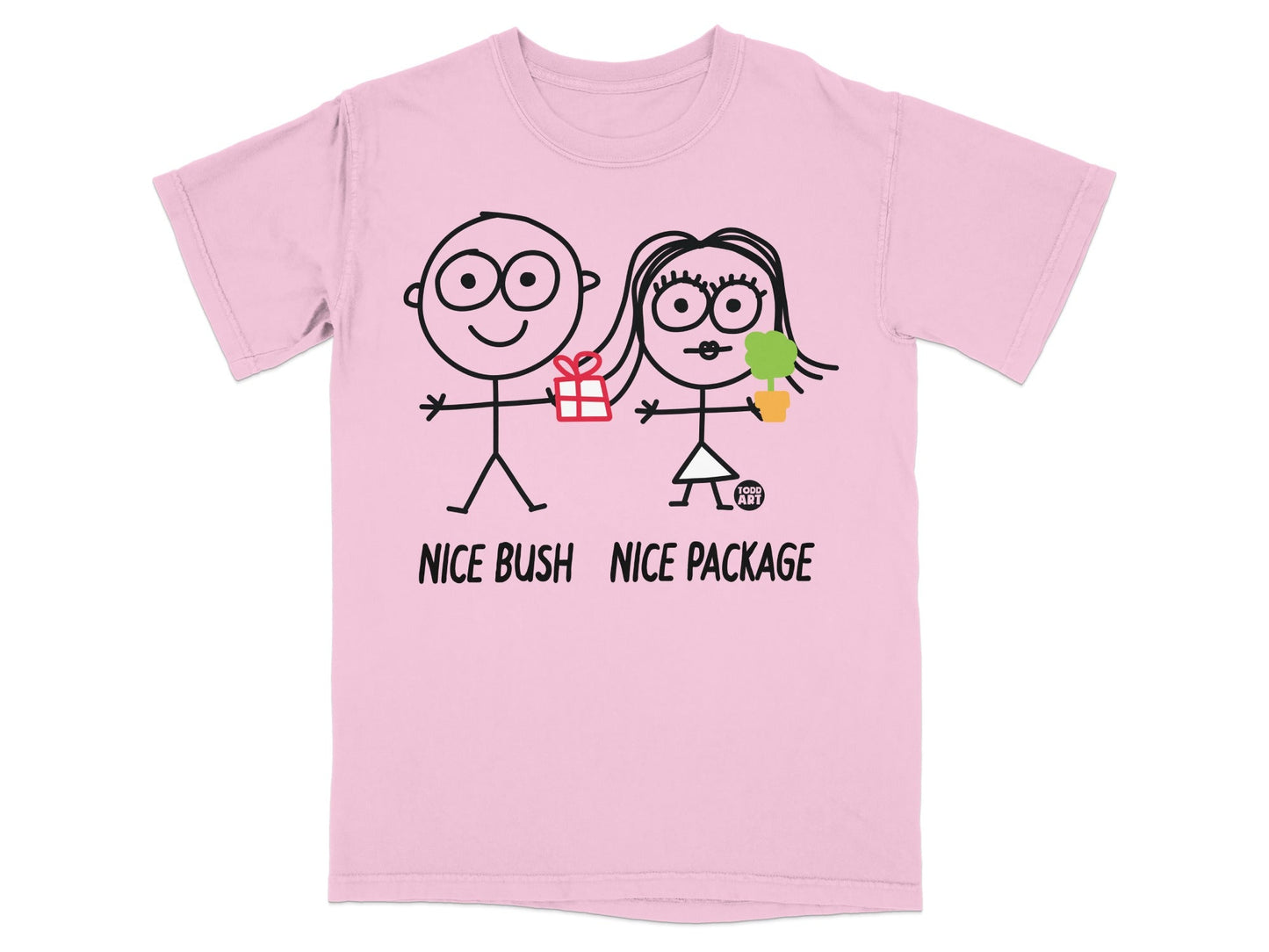 Funny Stick Figure Couple With Text T-Shirt