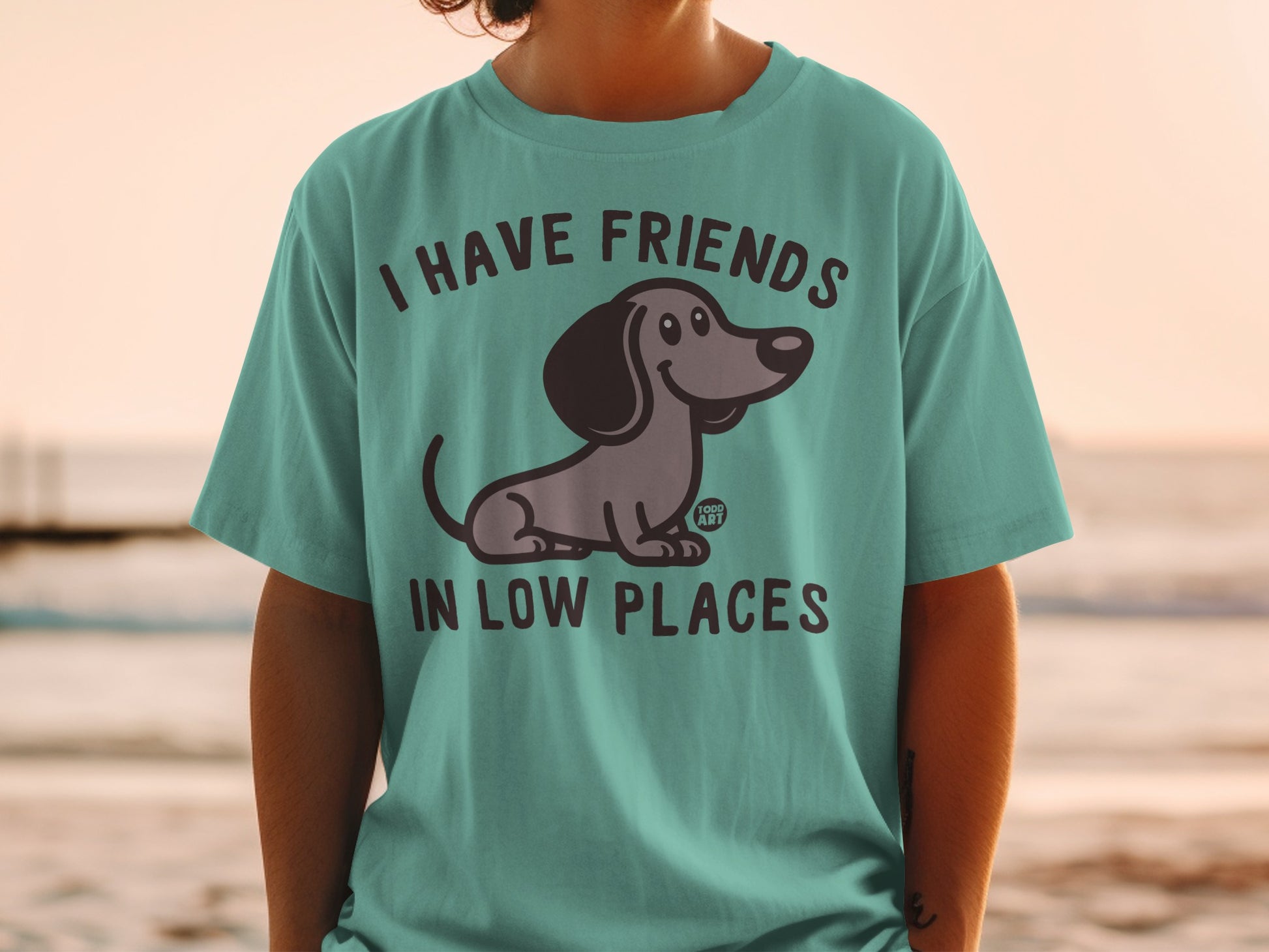 I Have Friends In Low Places Dog Graphic T-shirt