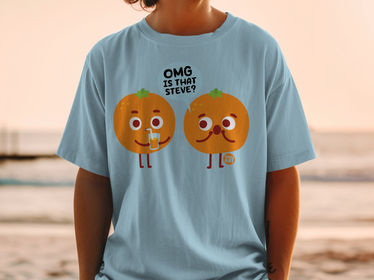 OMG IS THAT STEVE Orange Character Fun Cartoon product type