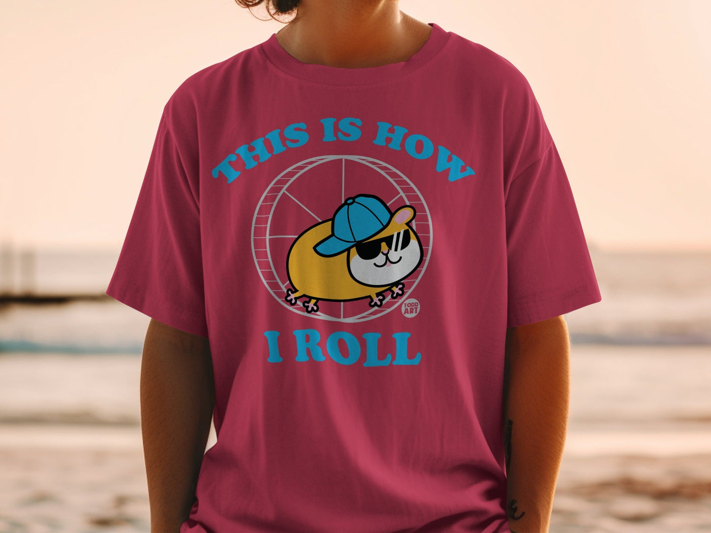 This Is How I Roll Cute Cartoon Design T-Shirt
