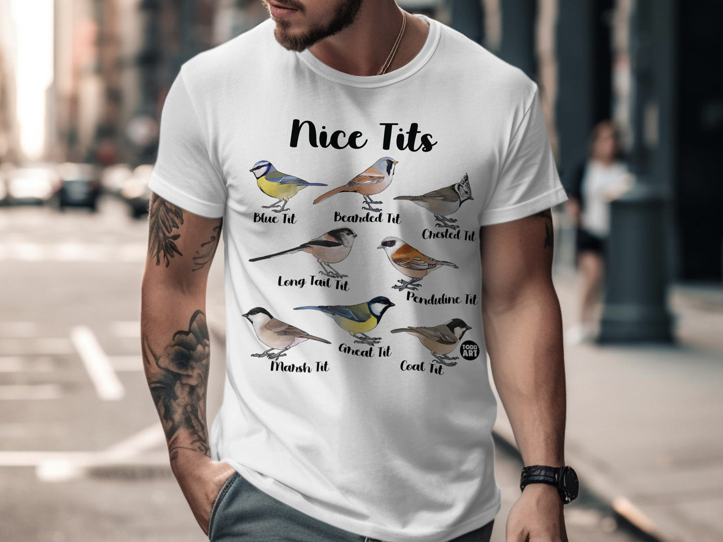 Funny Nice Tits Bird Graphic Unisex T-shirt