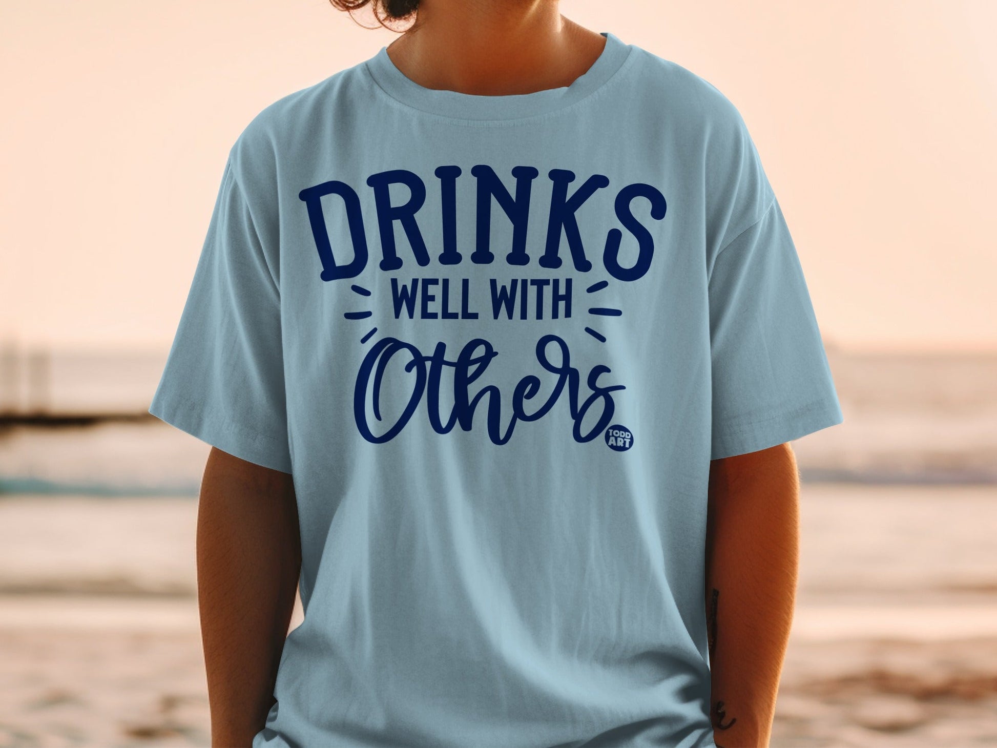 Drinks Well With Others Graphic T-shirt Product