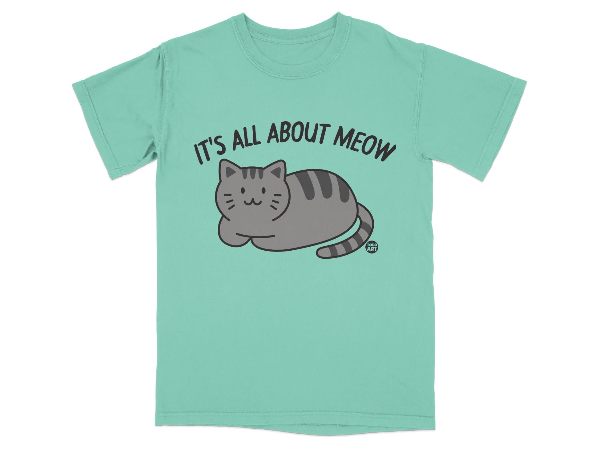It's All About Meow Graphic Cat T-shirt Designed for Cat Lovers