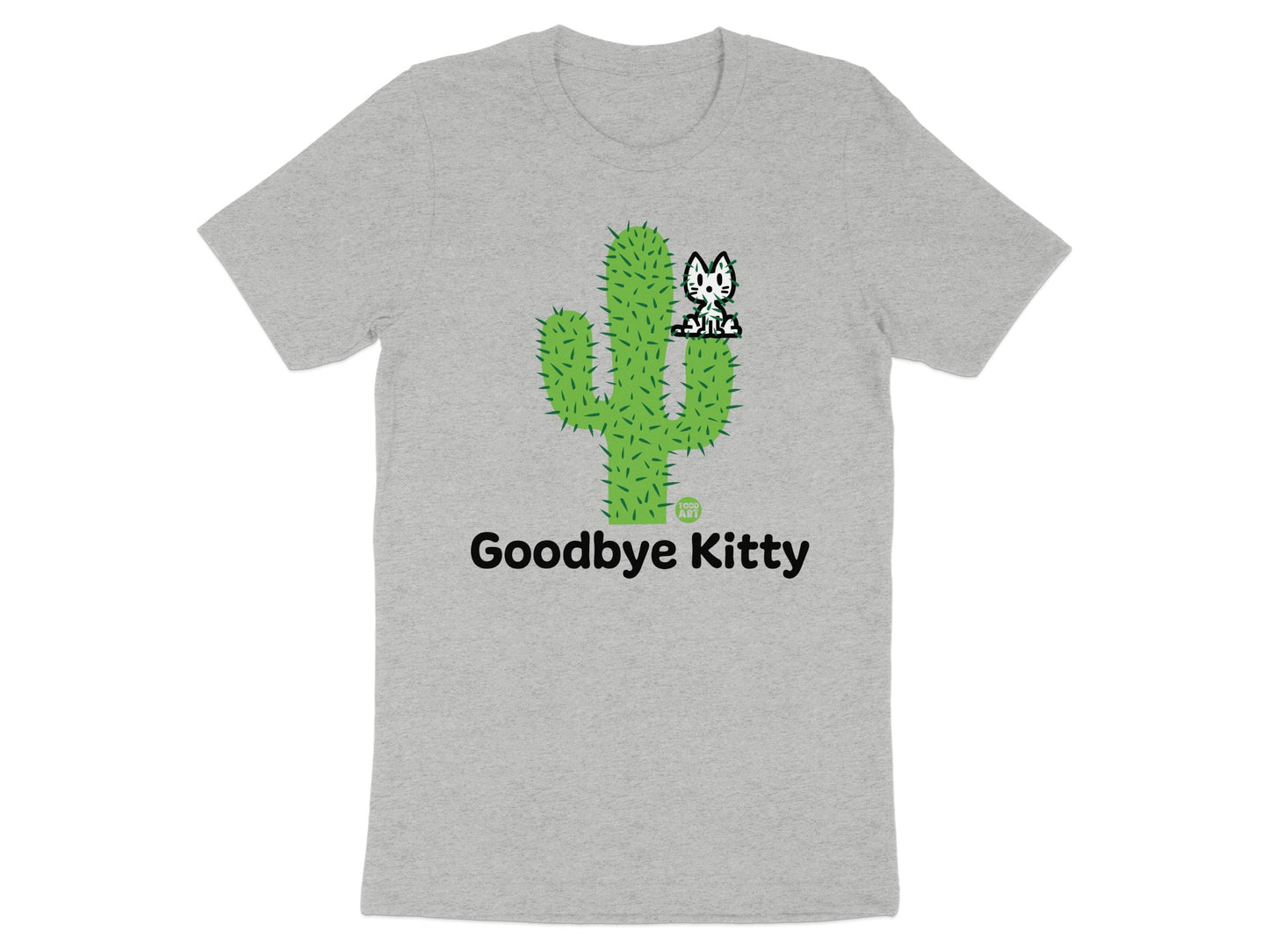 Goodbye Kitty Cactus Graphic Tee Shirt