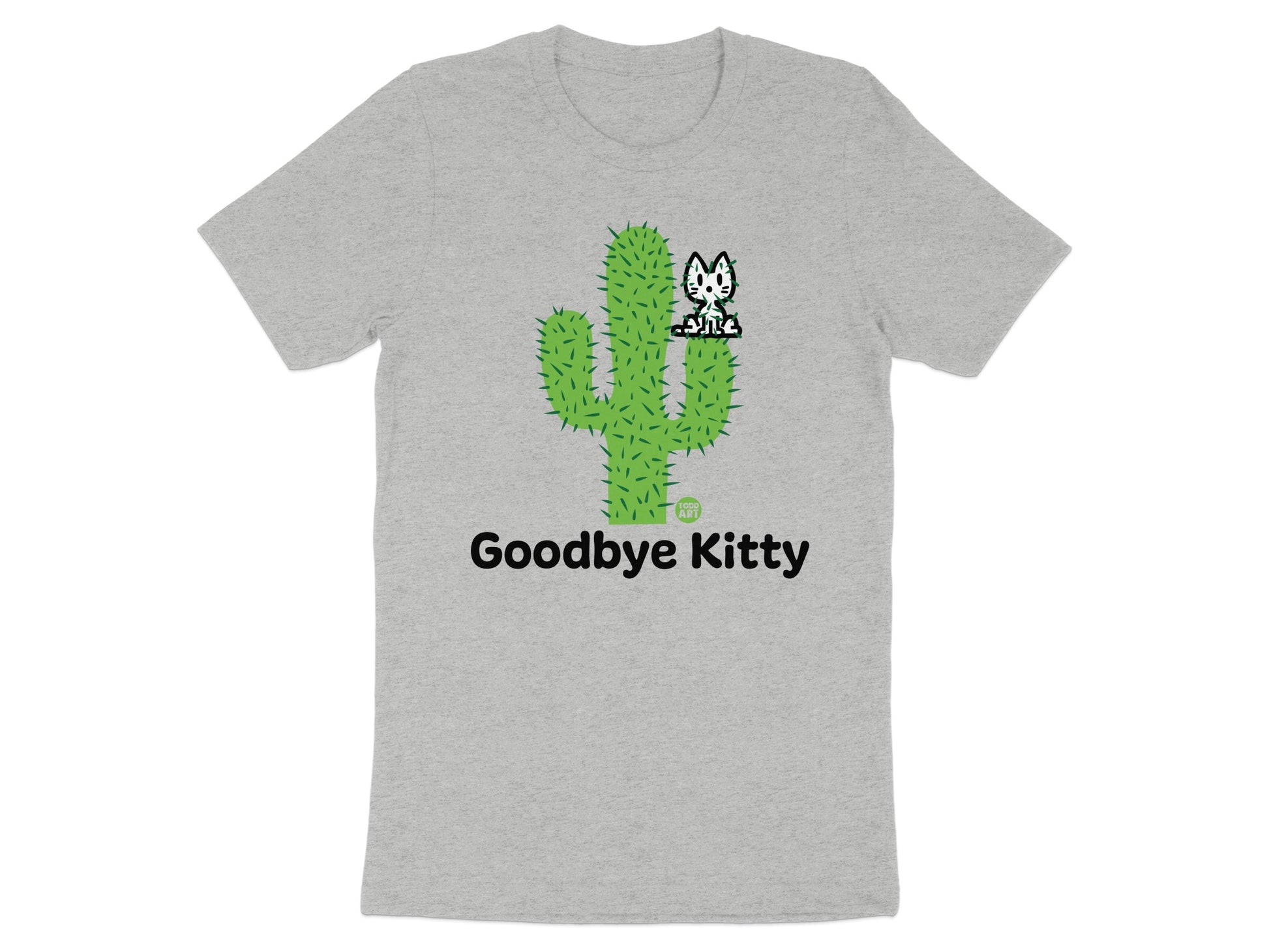 Goodbye Kitty Cactus Graphic Tee Shirt
