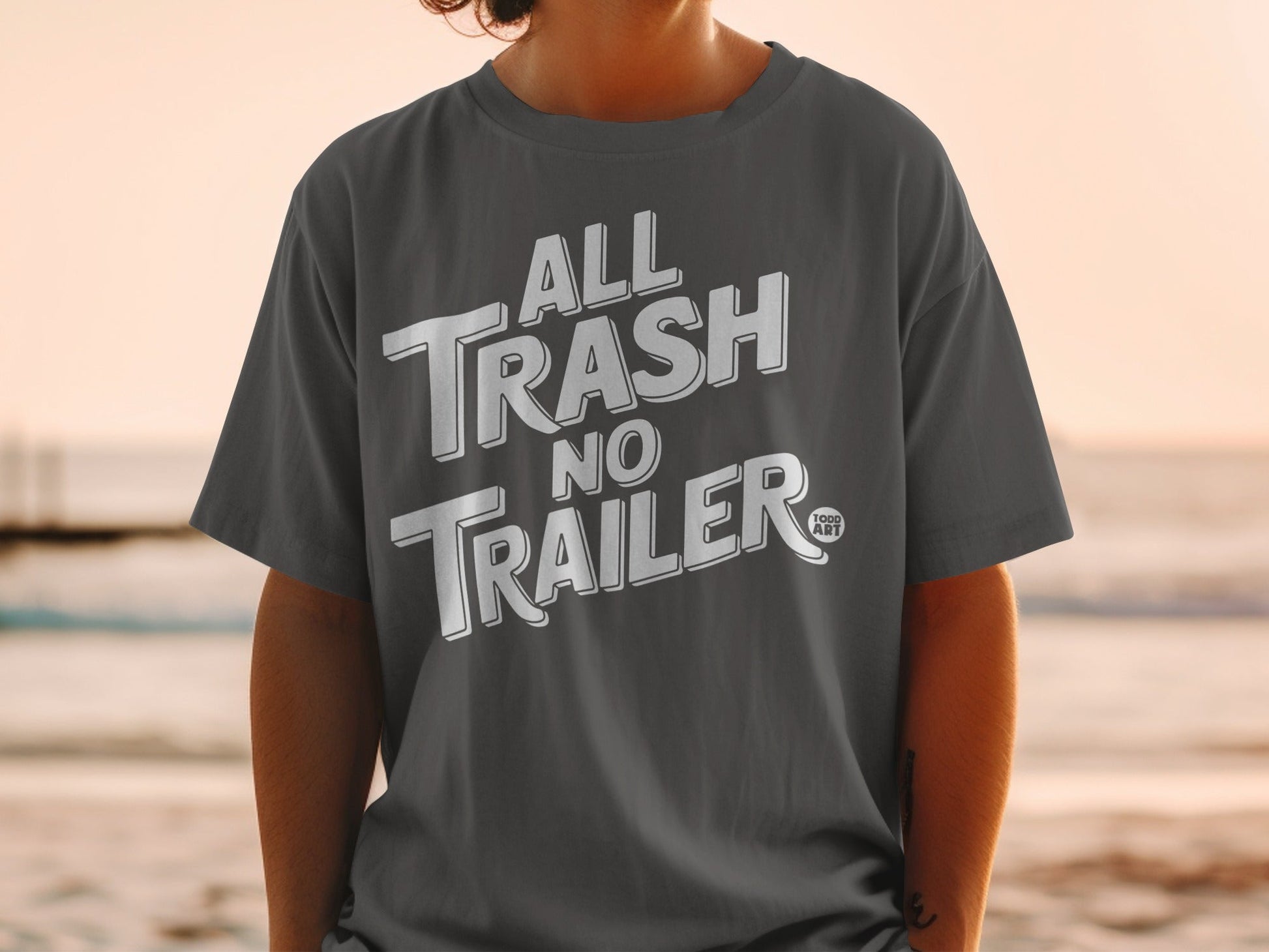 All Trash No Trailer Graphic T-Shirt