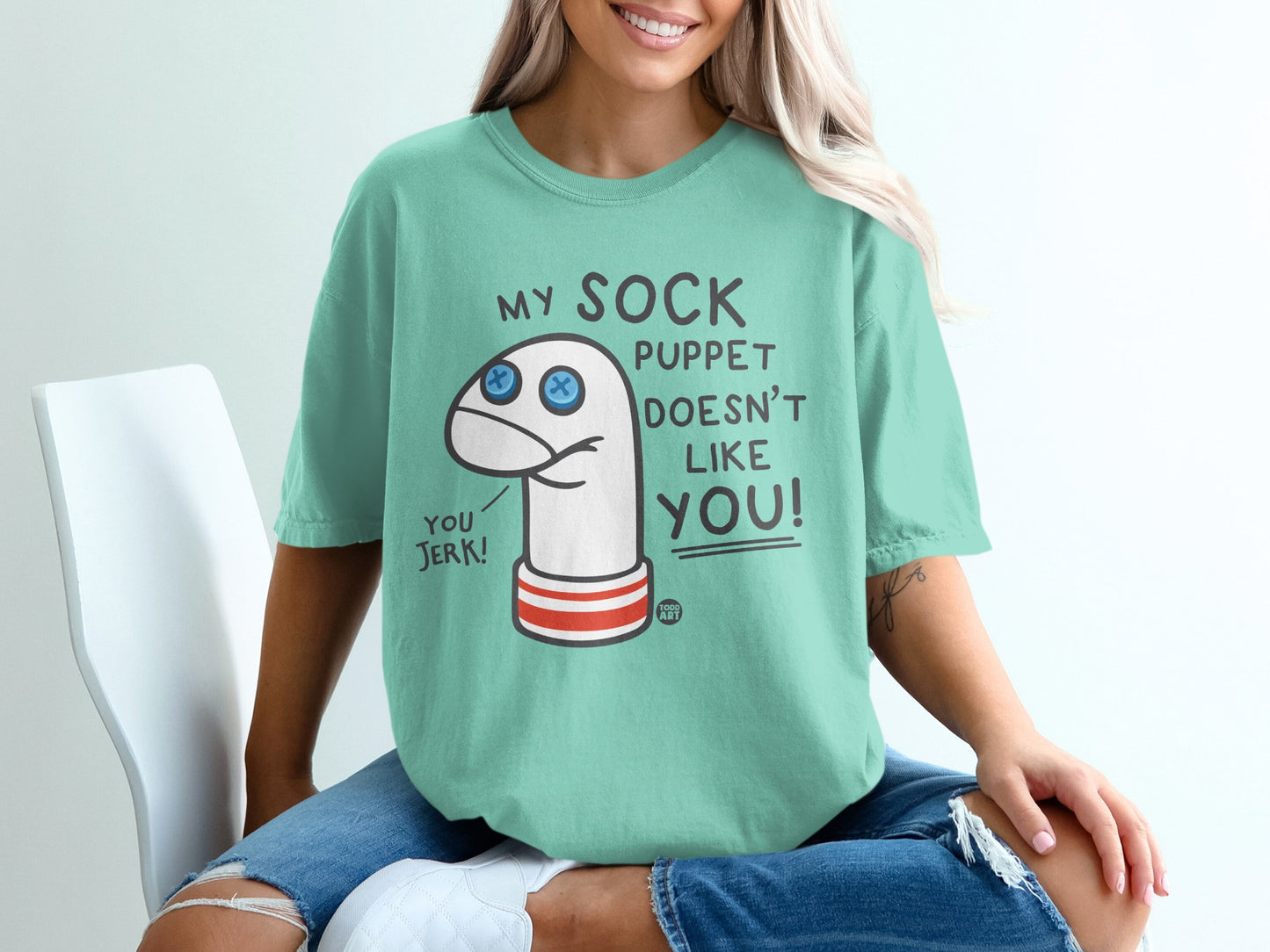My Sock Puppet Doesn't Like You Jerk product type
