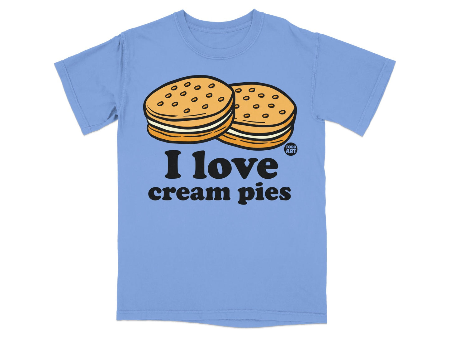I Love Cream Pies Graphic Short Sleeve T-Shirt