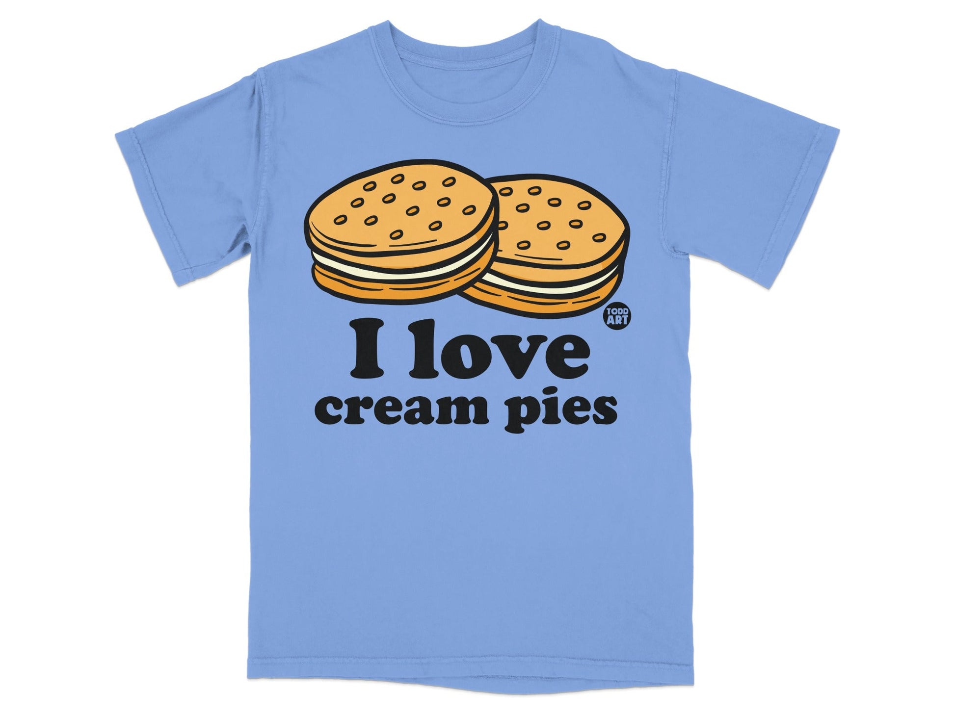 I Love Cream Pies Graphic Short Sleeve T-Shirt