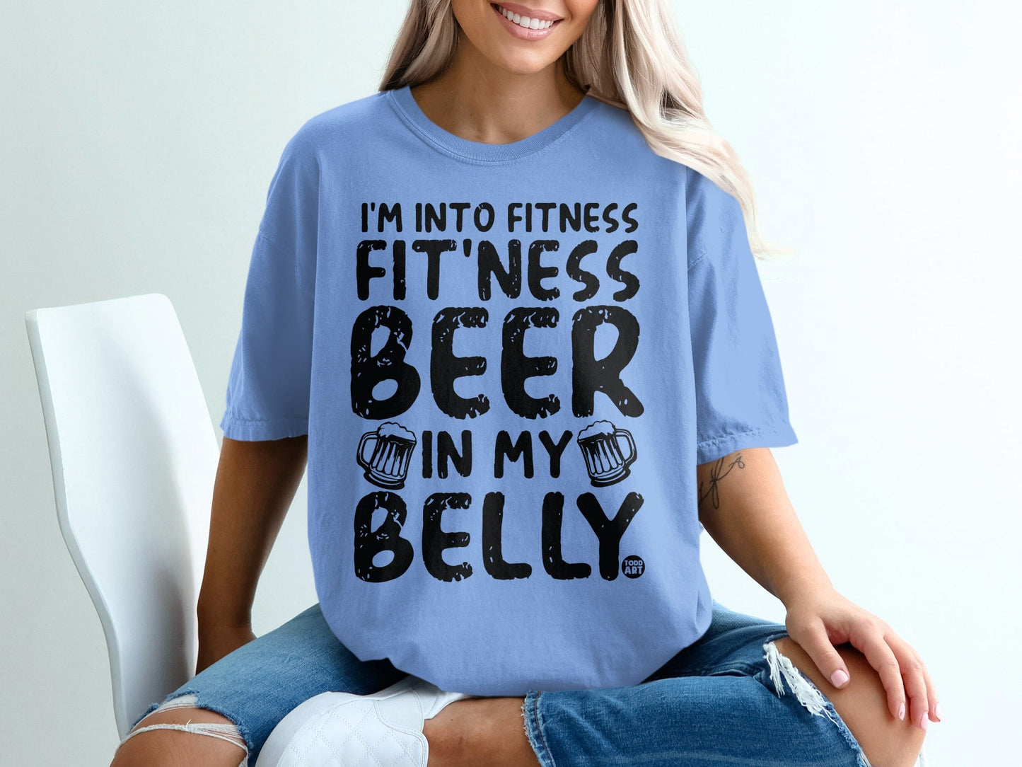 I'm Into Fitness Beer In My Belly Funny T-shirt