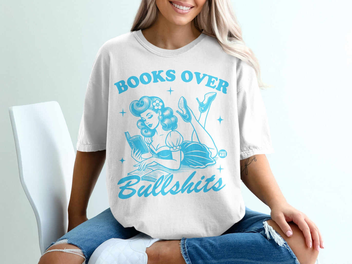 Books Over Bullshits Graphic Tee