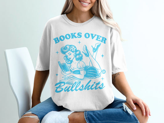 Books Over Bullshits Graphic Tee