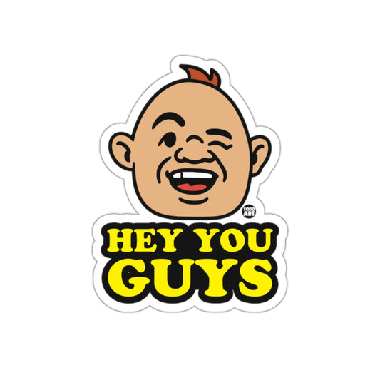 Hey You Guys Funny Cartoon Character Winking sticker