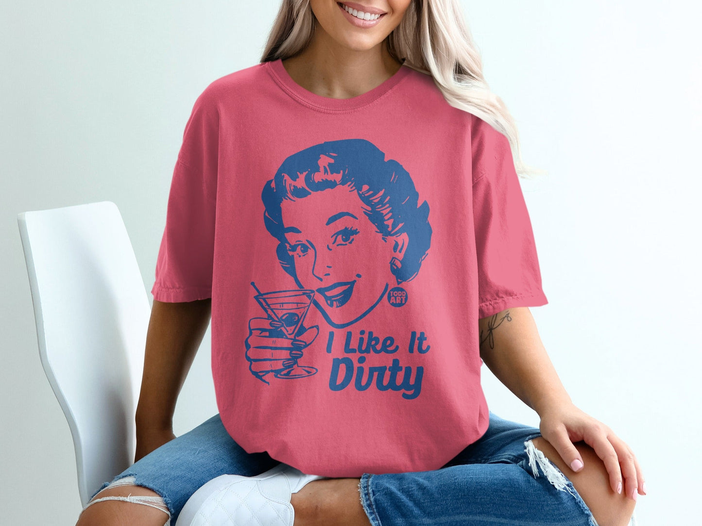 I Like It Dirty Retro Design Women's T-Shirt