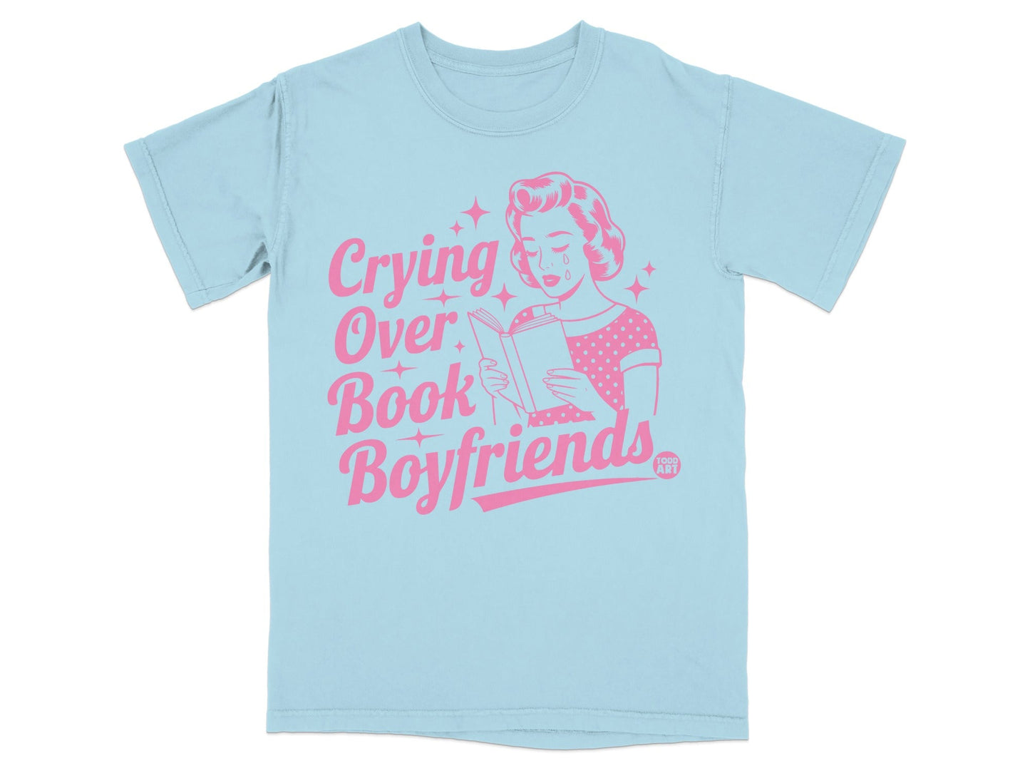 Crying Over Book Boyfriends Graphic Tee Shirt