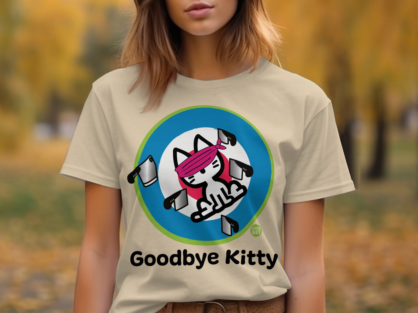 Goodbye Kitty Parody Graphic Tee Product
