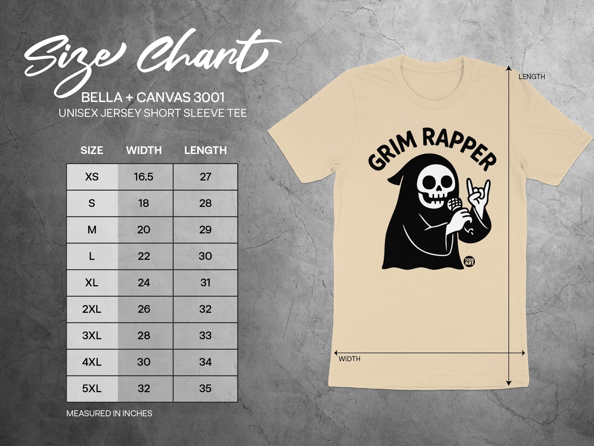 Grim Rapper Graphic Unisex Short Sleeve Tee