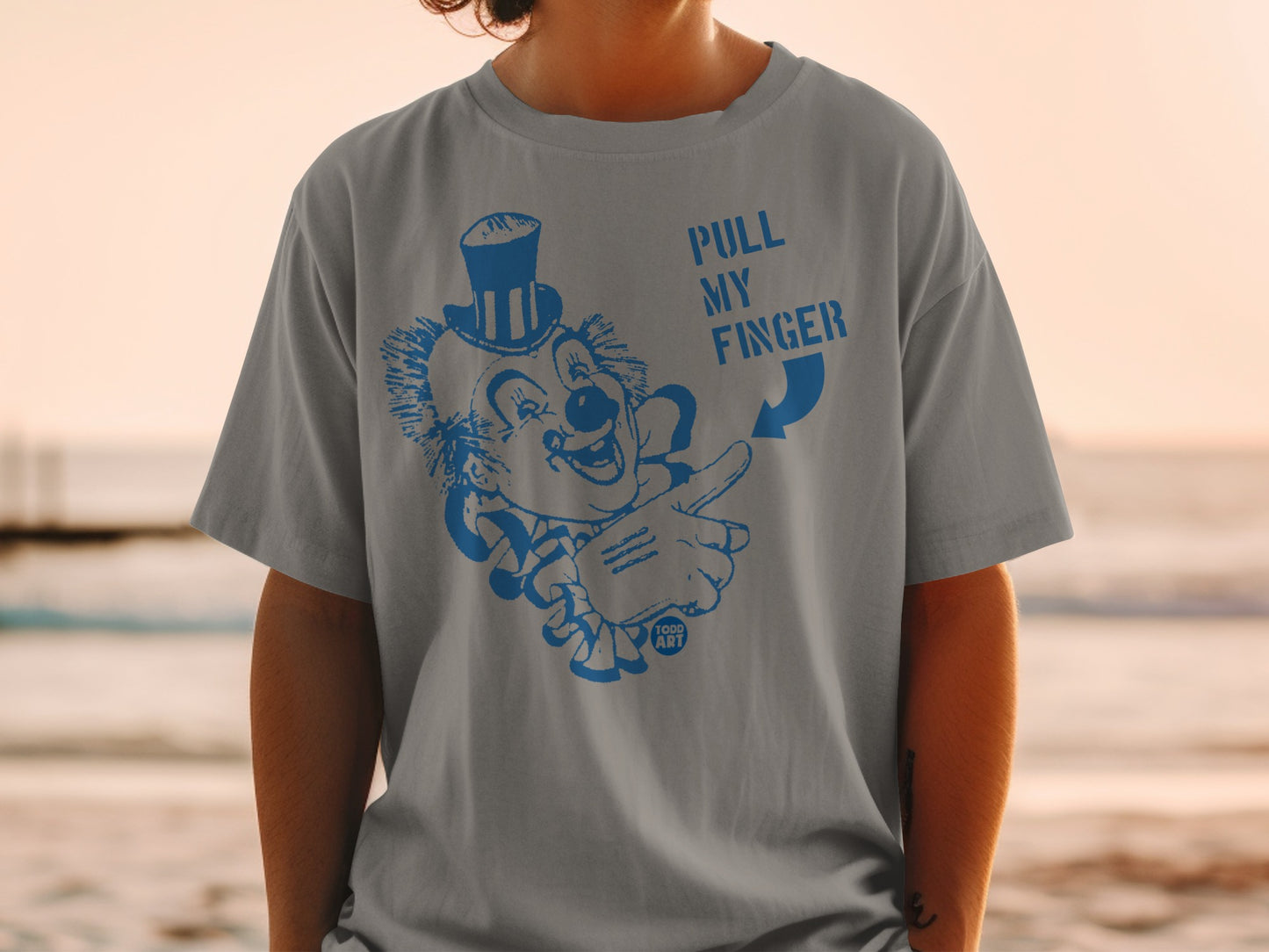 Clown Pull My Finger Graphic TODD ART Funny product type