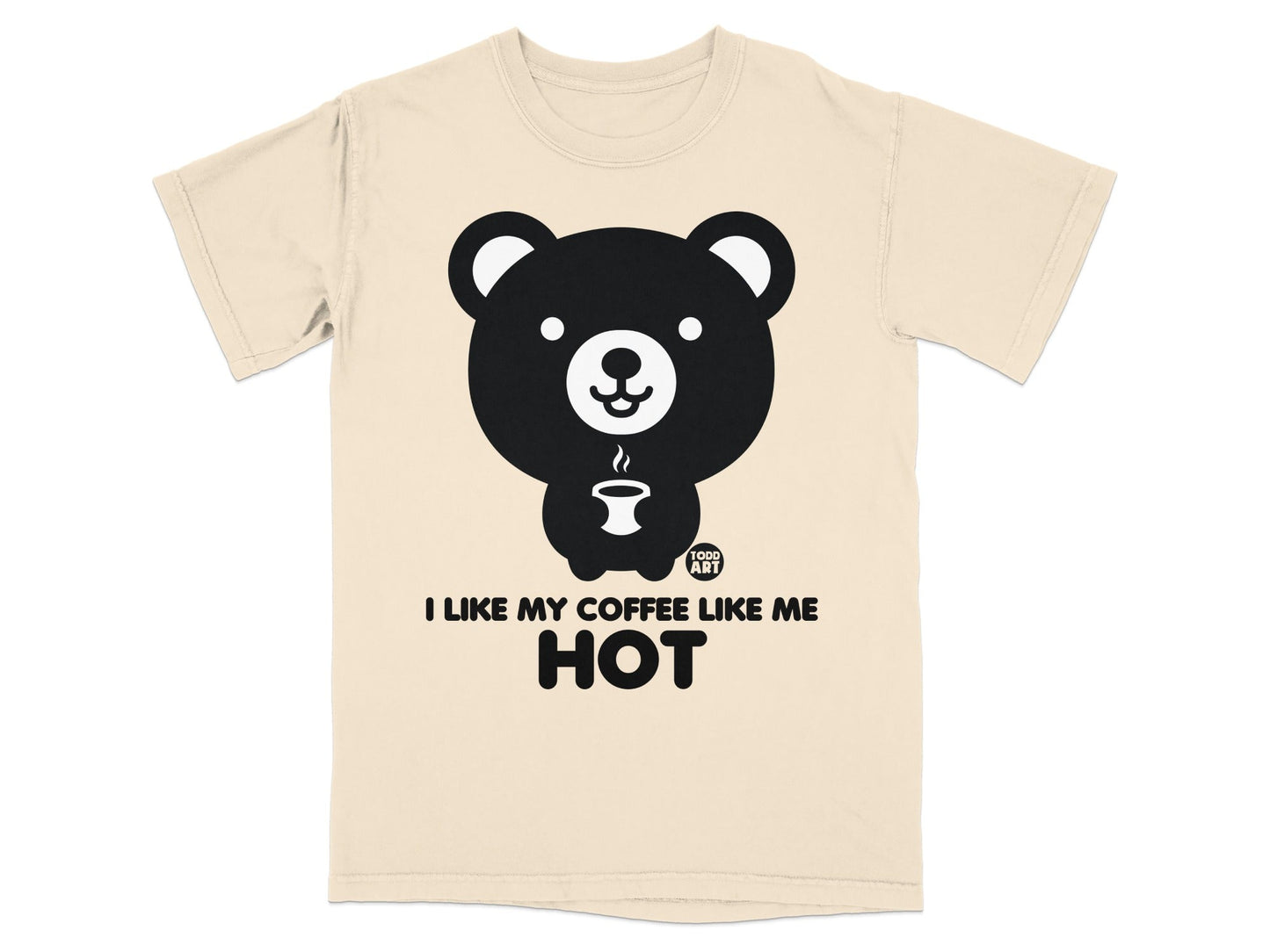 I Like My Coffee Like Me Hot Bear Graphic T-shirt