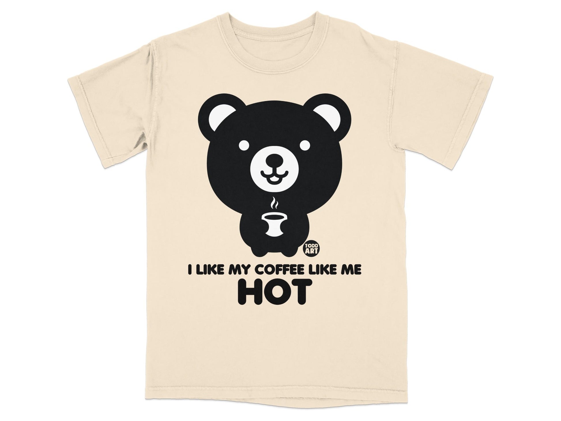 I Like My Coffee Like Me Hot Bear Graphic T-shirt