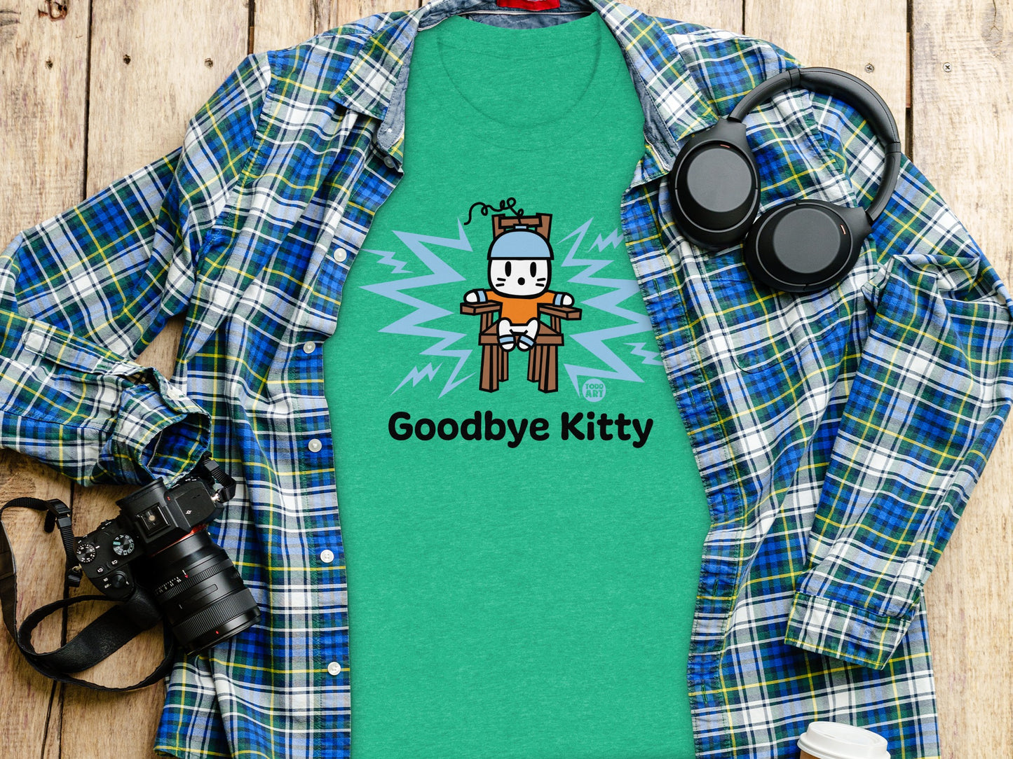Goodbye Kitty Graphic T-Shirt Fun Casual Wear