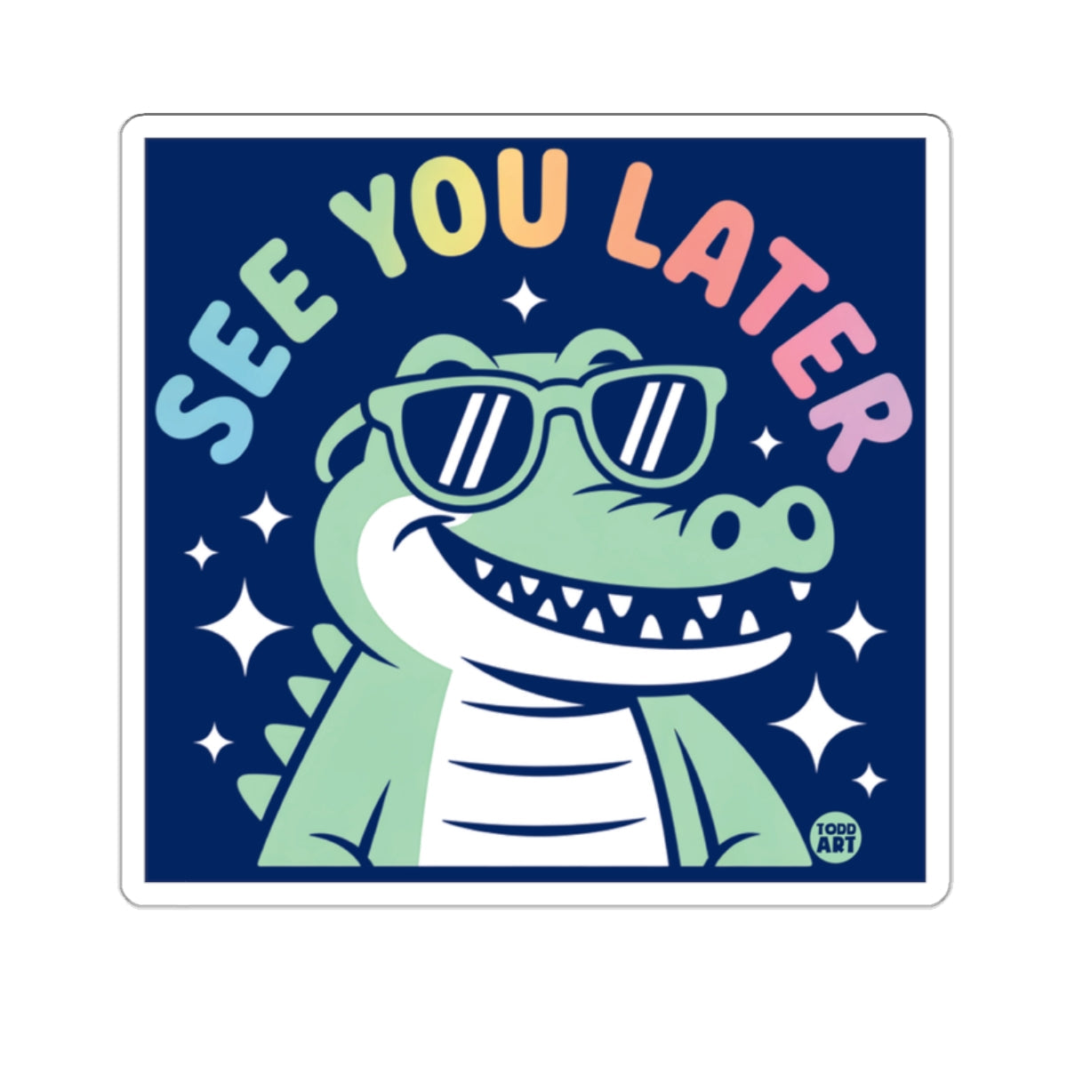 Cool Alligator Sunglasses See You Later Colorful 