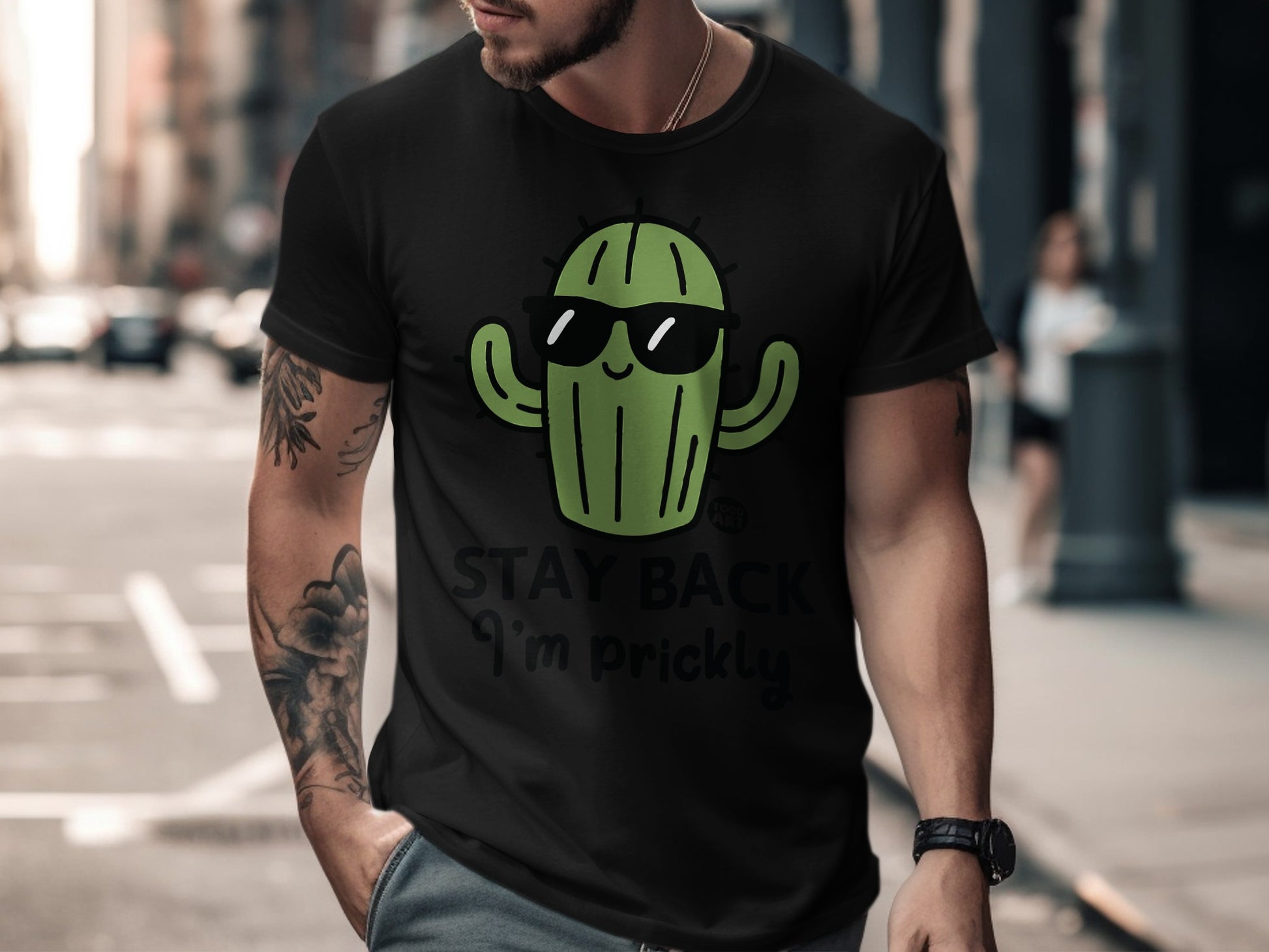 Stay Back I'm Prickly Cactus Graphic T-shirt