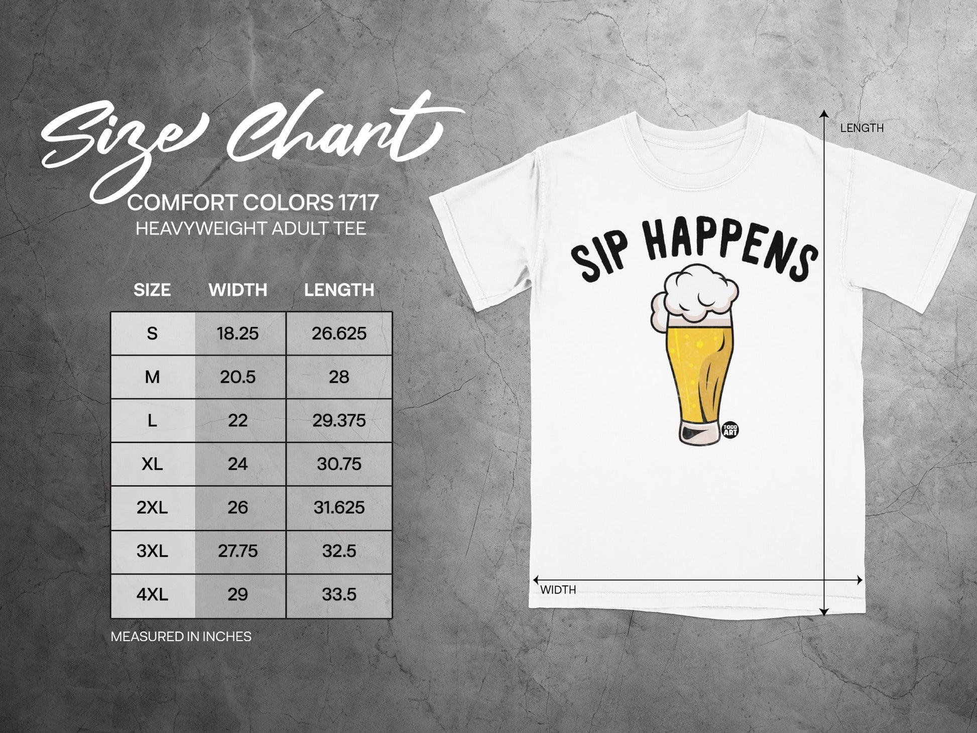 Sip Happens Graphic Tee Funny Drinking Shirt for Adults